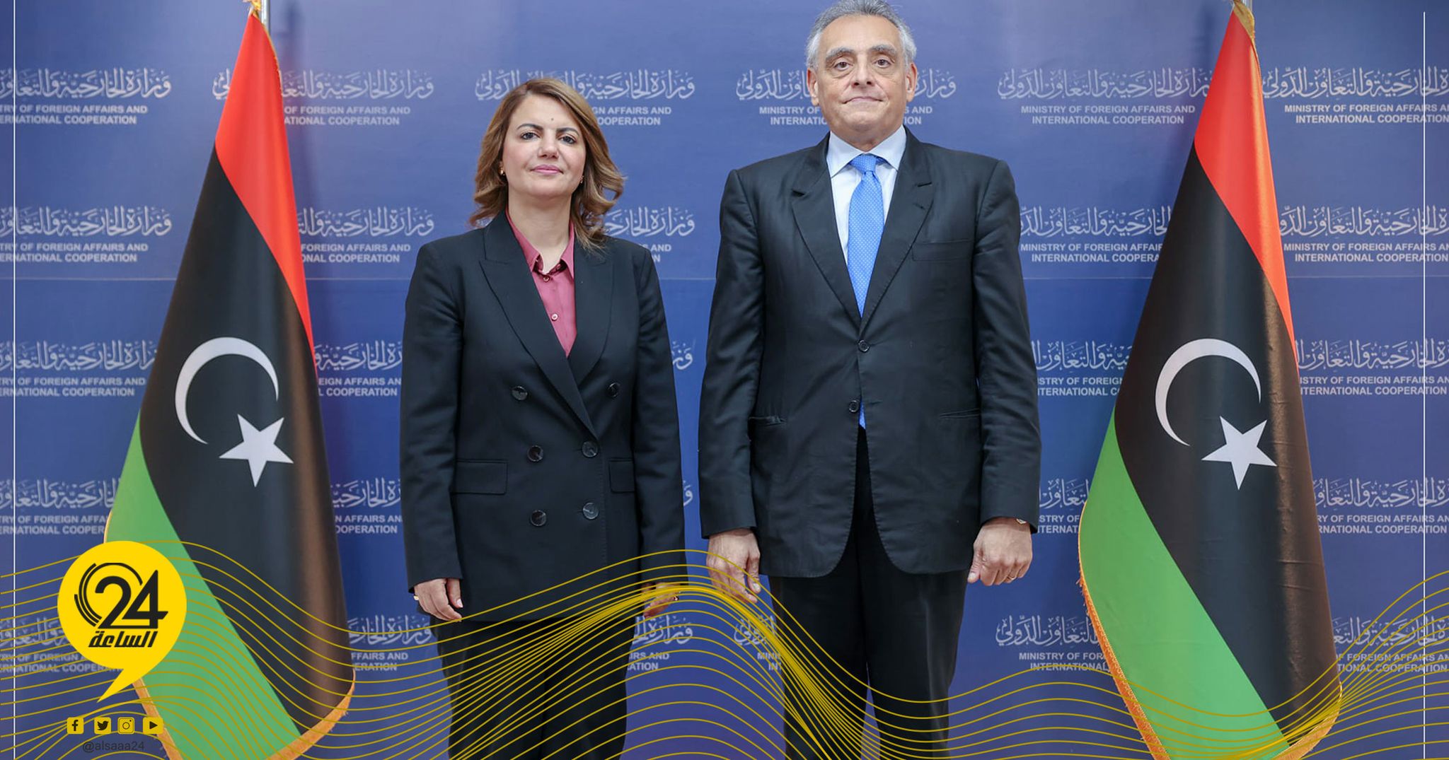 المنقوش مودعة السفير الإيطالي: لعبت دوراً في تعزيز أواصر الصداقة